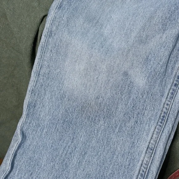 Revolve Agolde‎ Criss Cross Jeans Womens 24 Light Wash Made USA Flawed - Picture 12 of 15